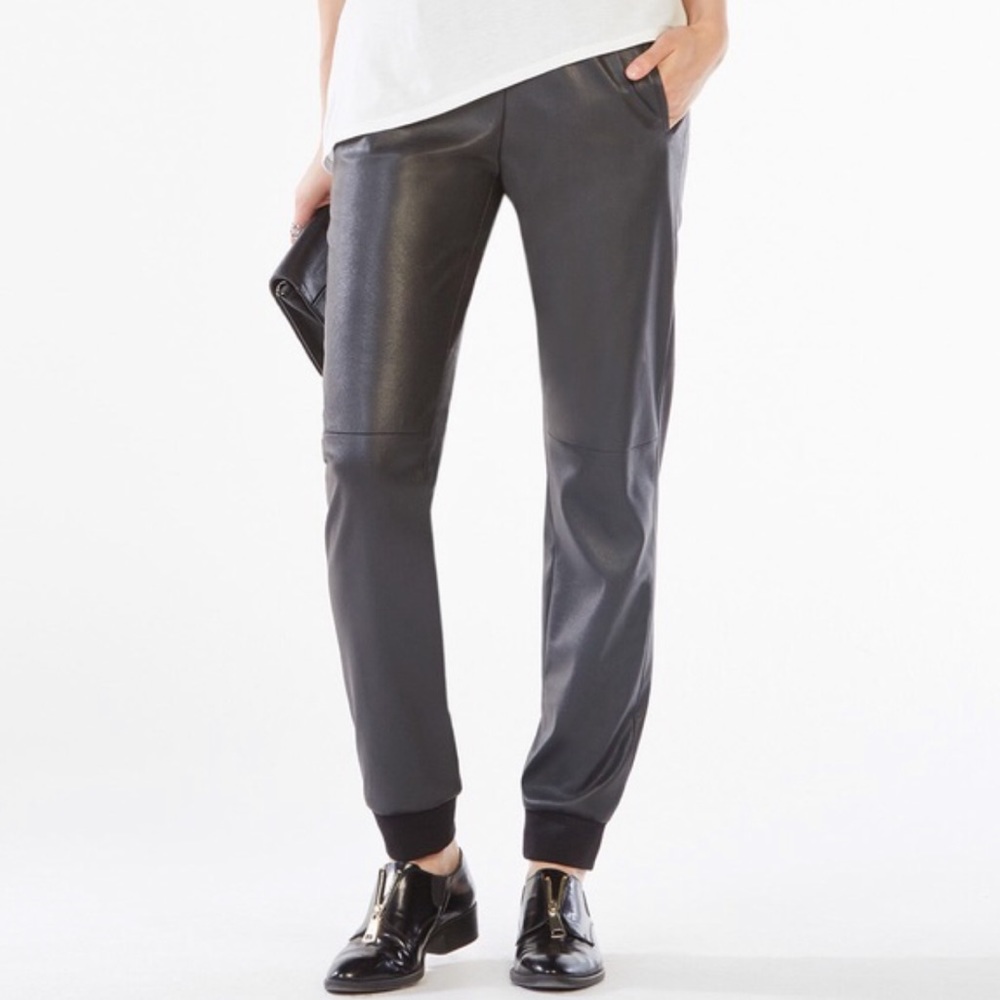 Black Leather BCBG Joggers 🌟